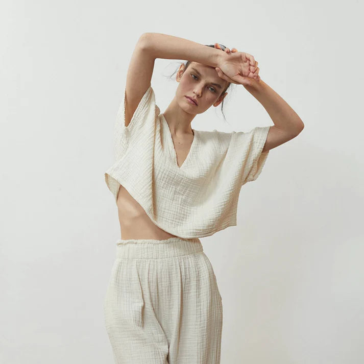 Crinkle Crop Top