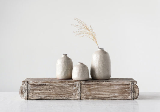 Grey Sand Terracotta Vase