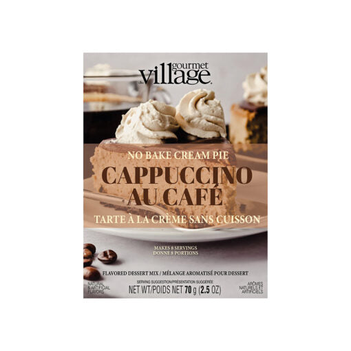 No Bake Cappuccino Cream Pie