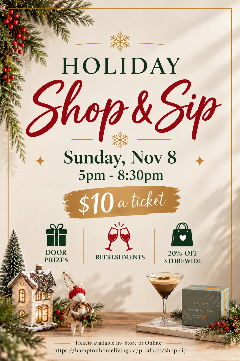 Shop & Sip Tickets