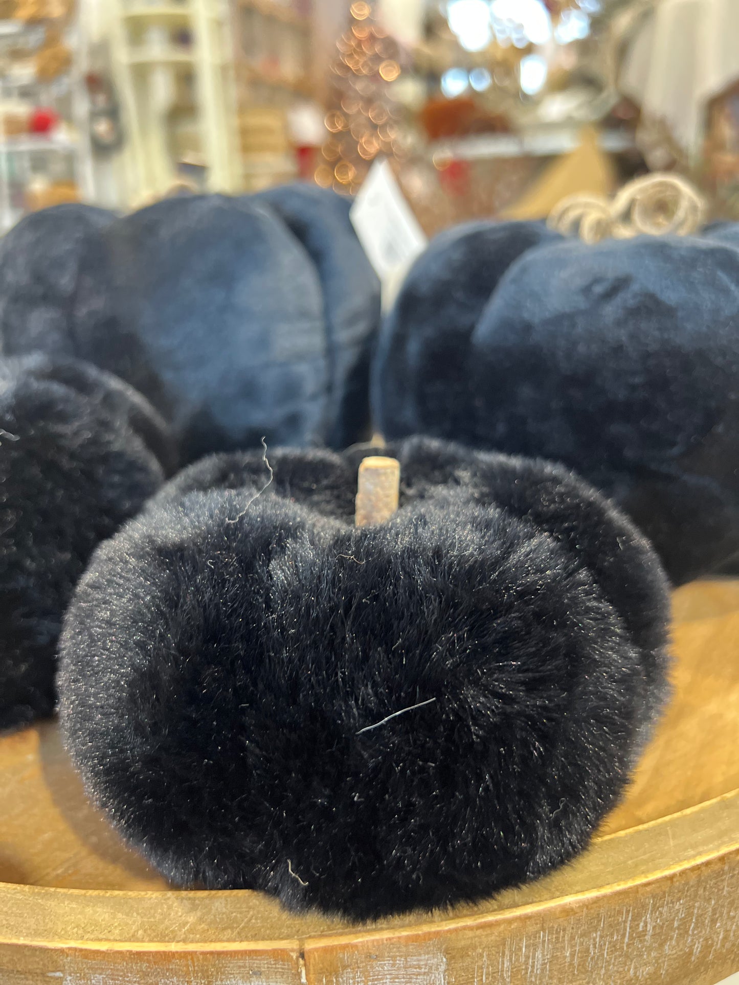 Black Plush Pumpkin