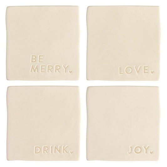 Ceramic Holiday Coaster