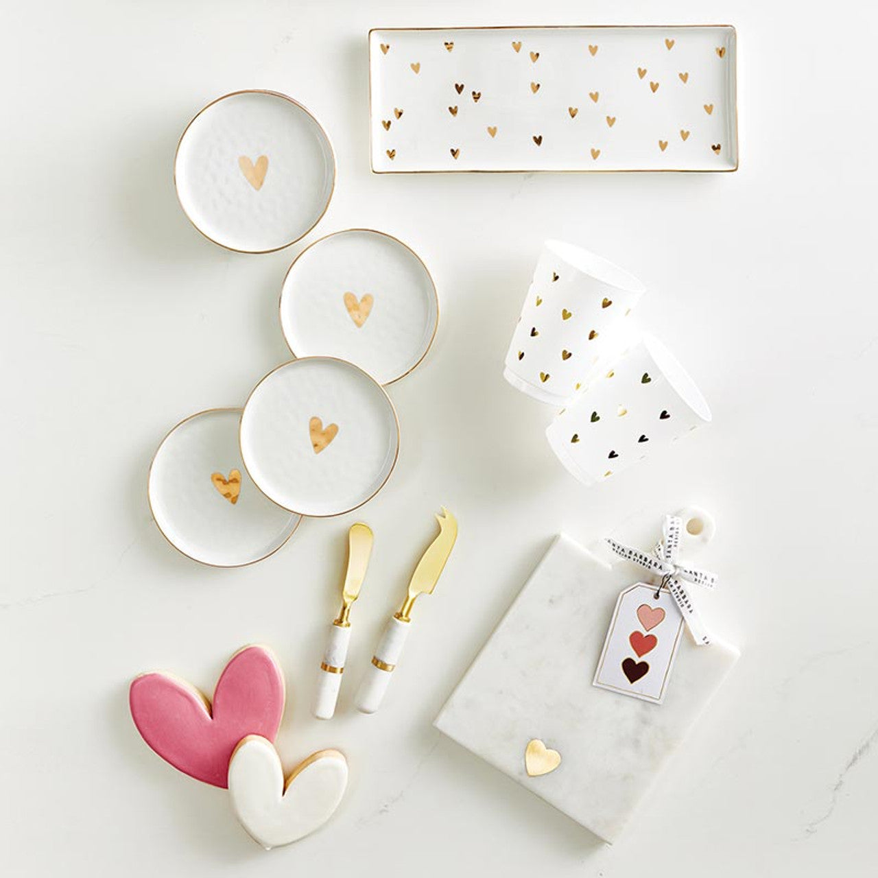 Gold Heart Appie Plate