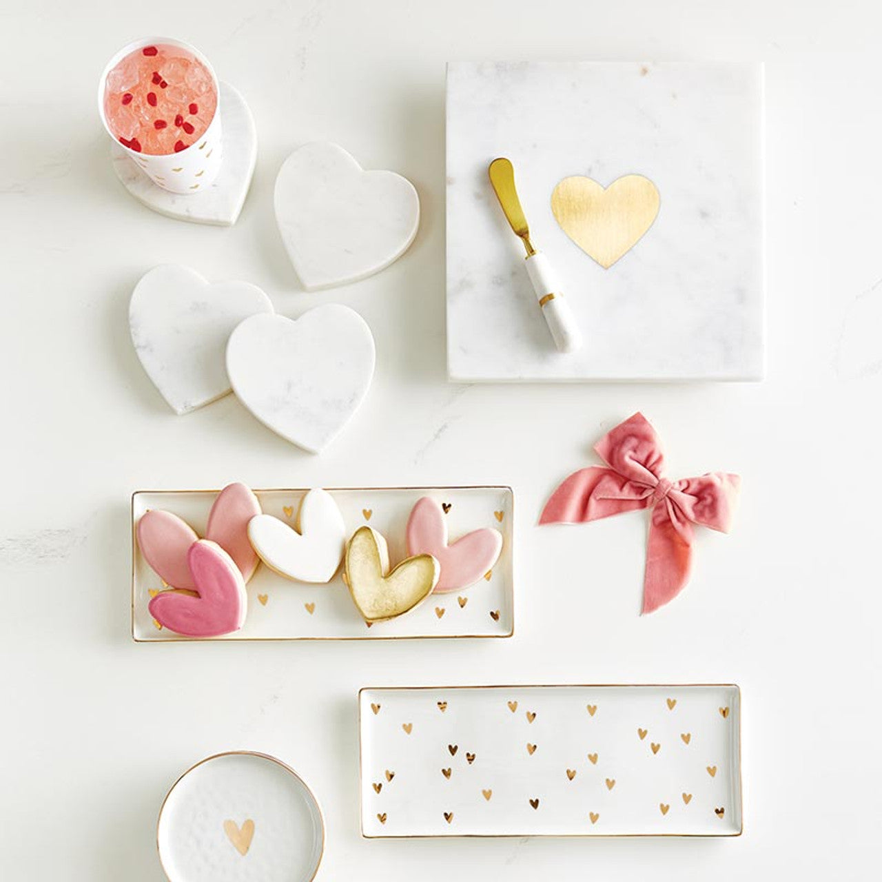 Marble Heart Coaster