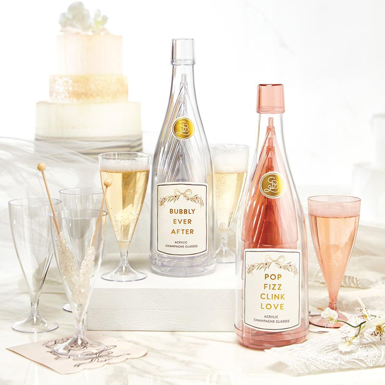 Acrylic Champagne Glass Set
