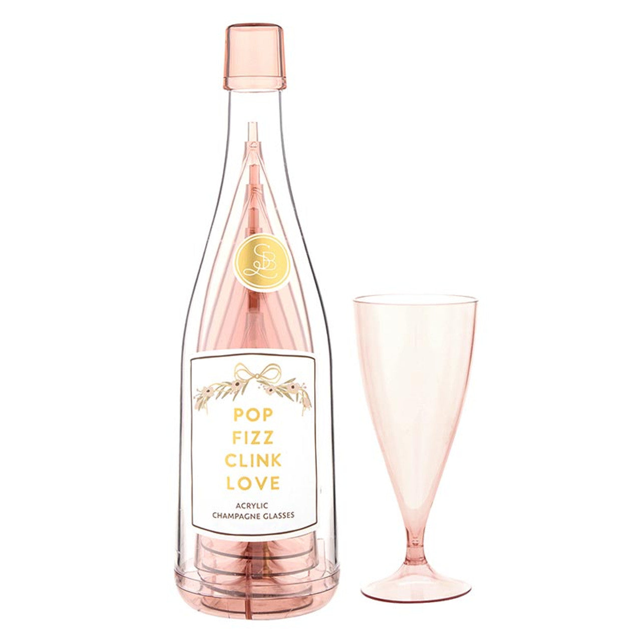Acrylic Champagne Glass Set