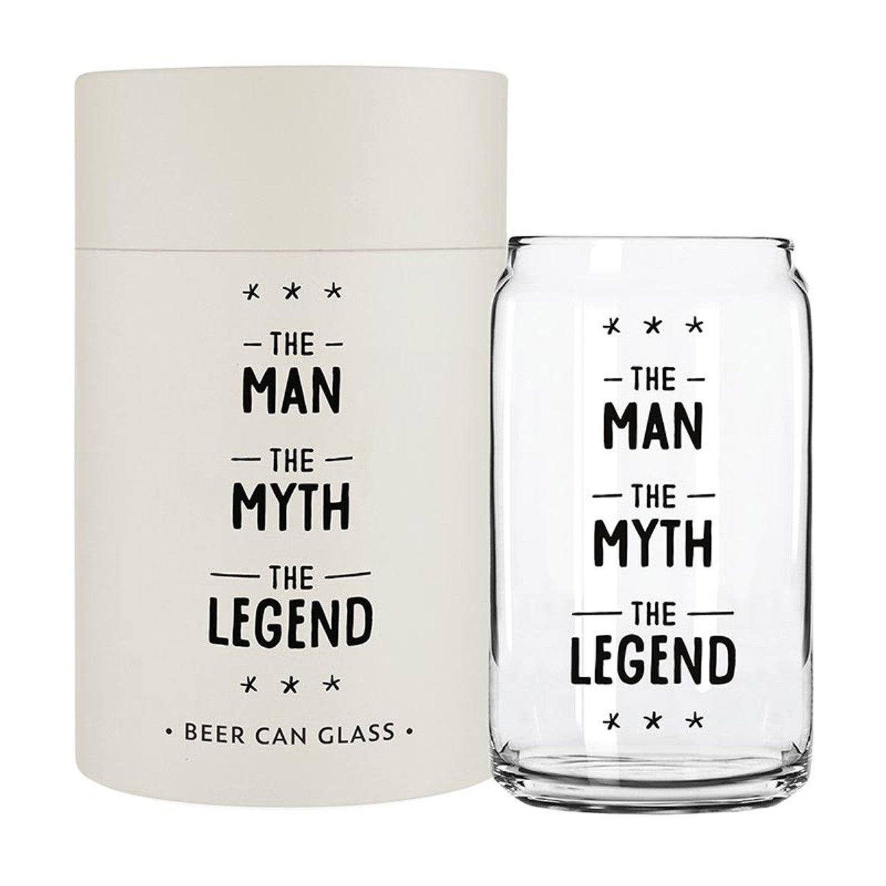 Man Myth Legend Beer Glass