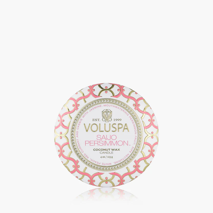 Saijo Persimmon Mini Tin Candle