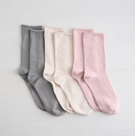 3PK Recycled Crew Sock