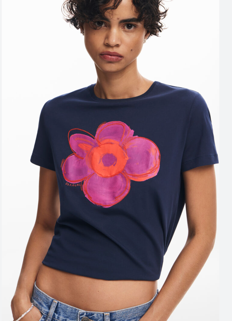 Flower Illustration T-Shirt