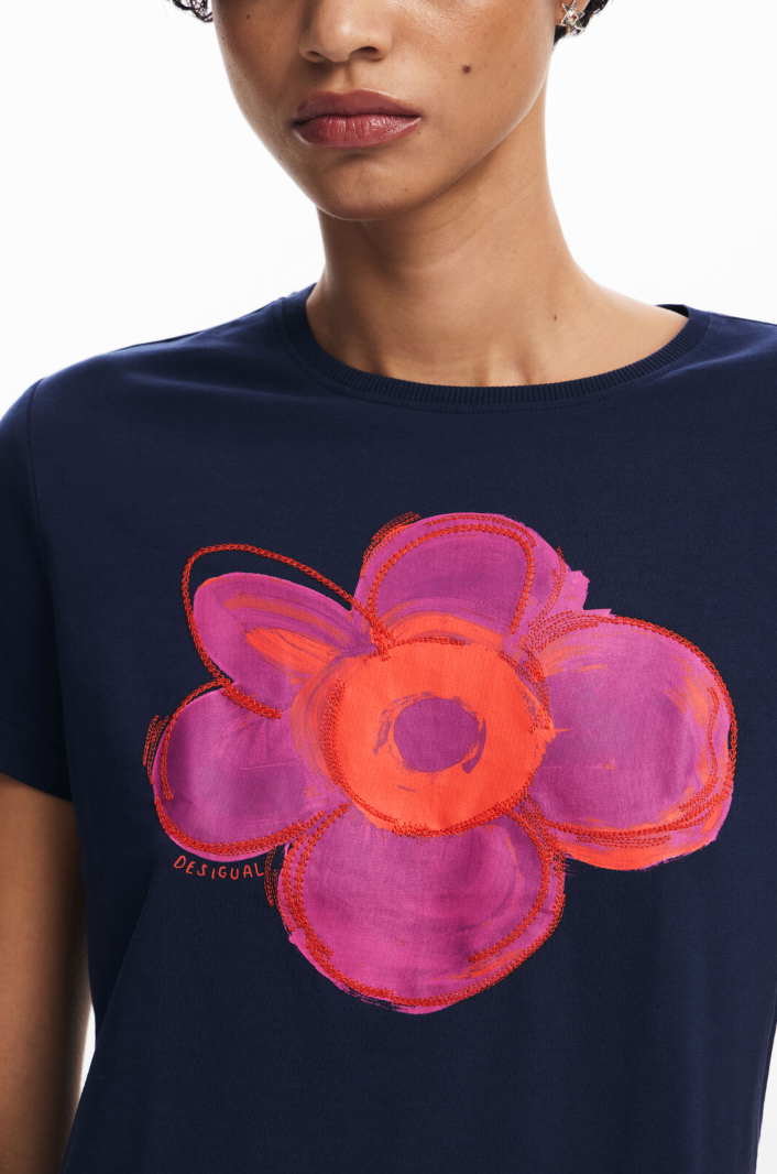 Flower Illustration T-Shirt