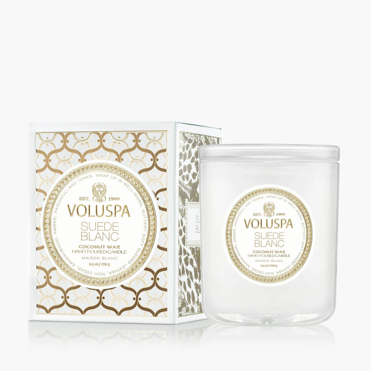Suede Blanc Classic Candle