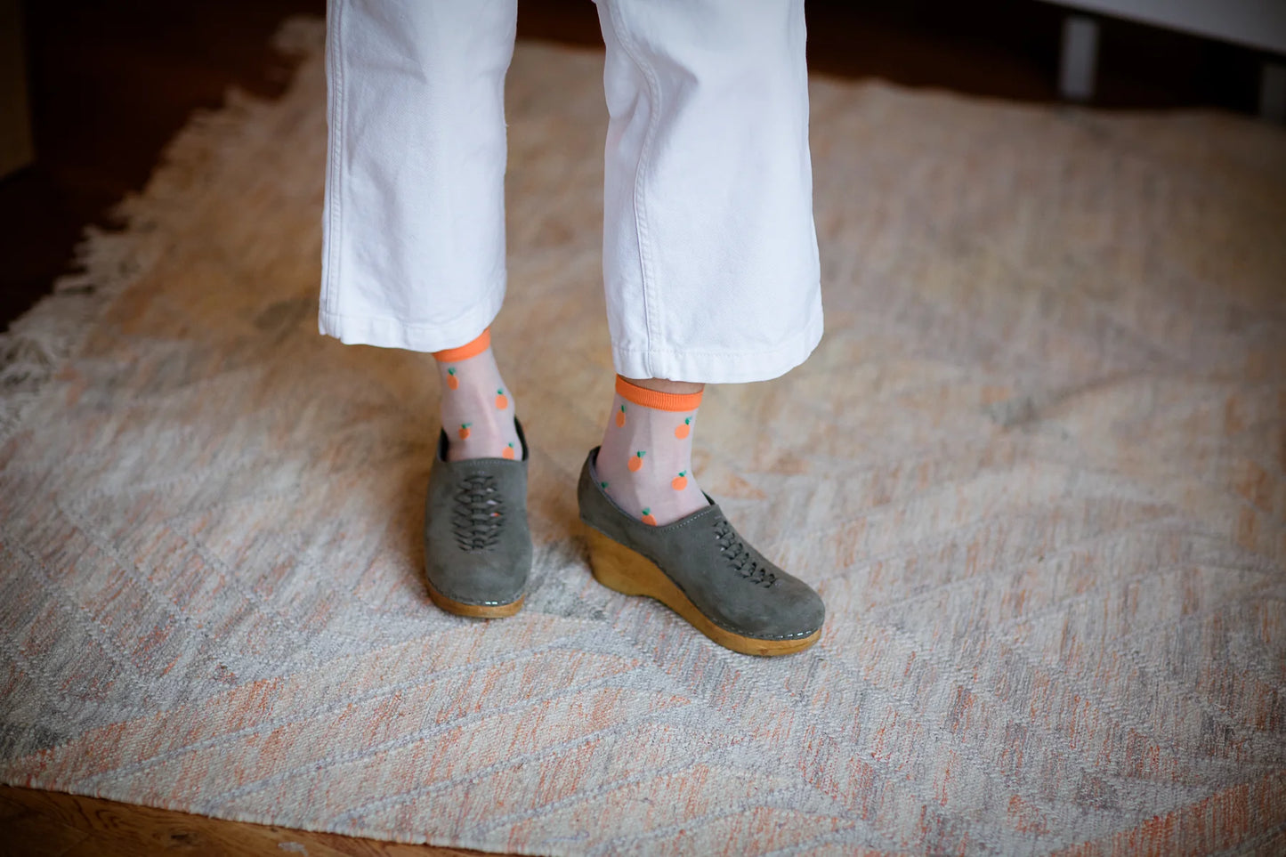 Sheer Fruit Socks