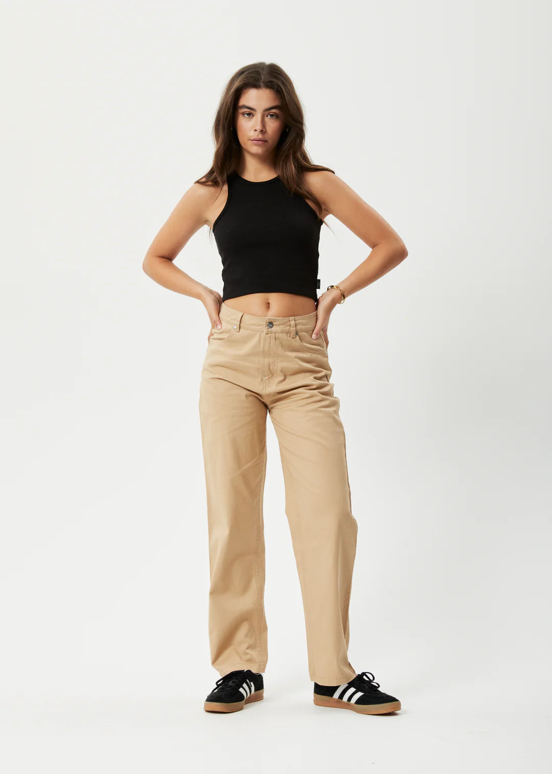 Pearly Cropped Hemp Rib Singlet