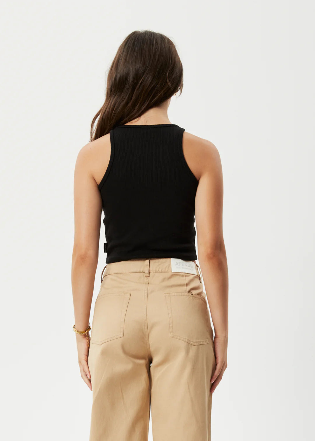 Pearly Cropped Hemp Rib Singlet