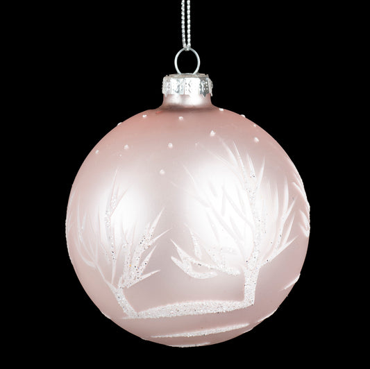 Pink Ball w/Tree Design