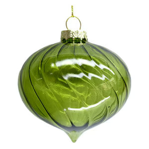 Green Swirl Ornament