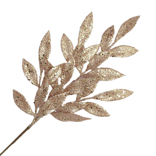 Rose Gold Bay Leaves Spray