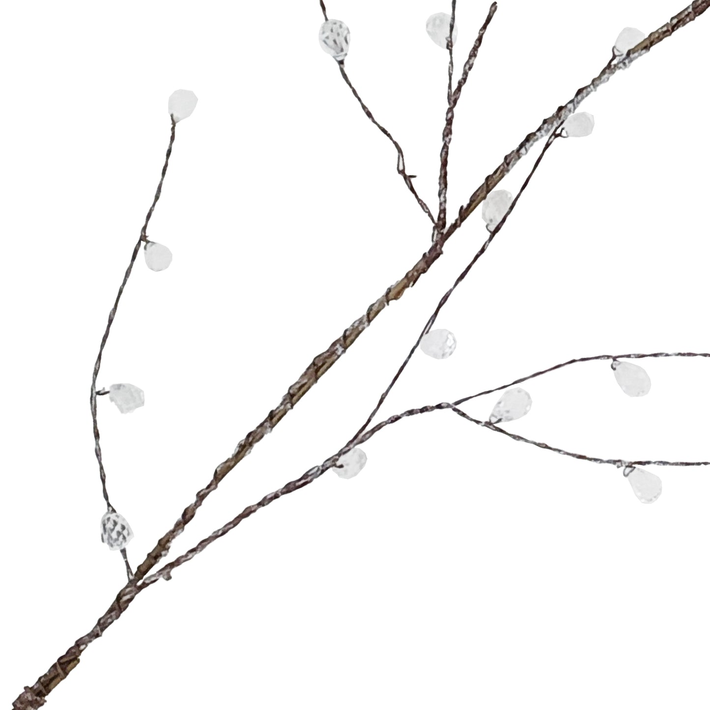 Twig Spray Garland w/Crystals