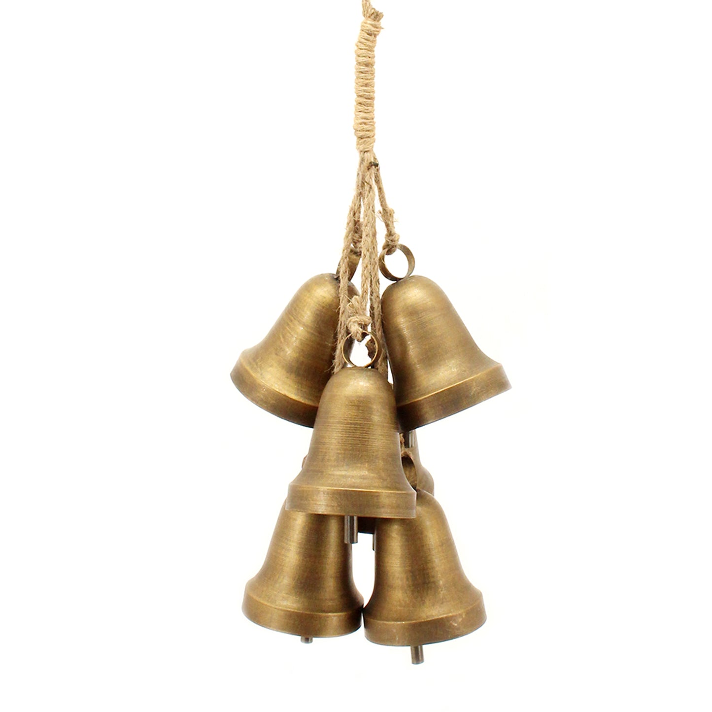 Gold Brass Bell w/Rope