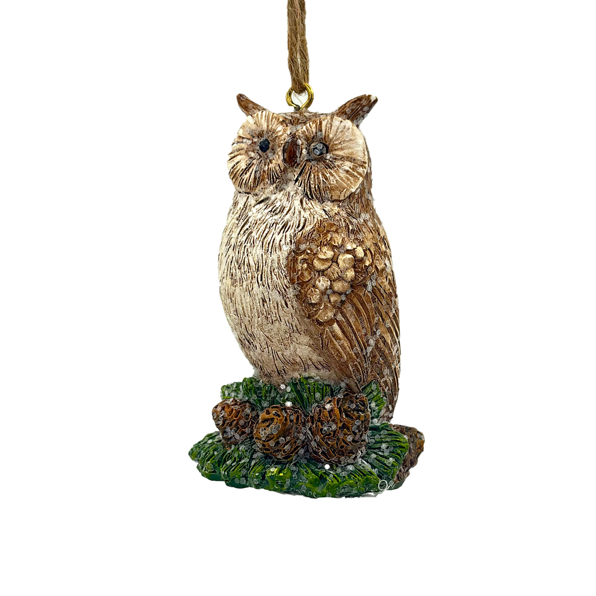 Frosted Owl Ornament