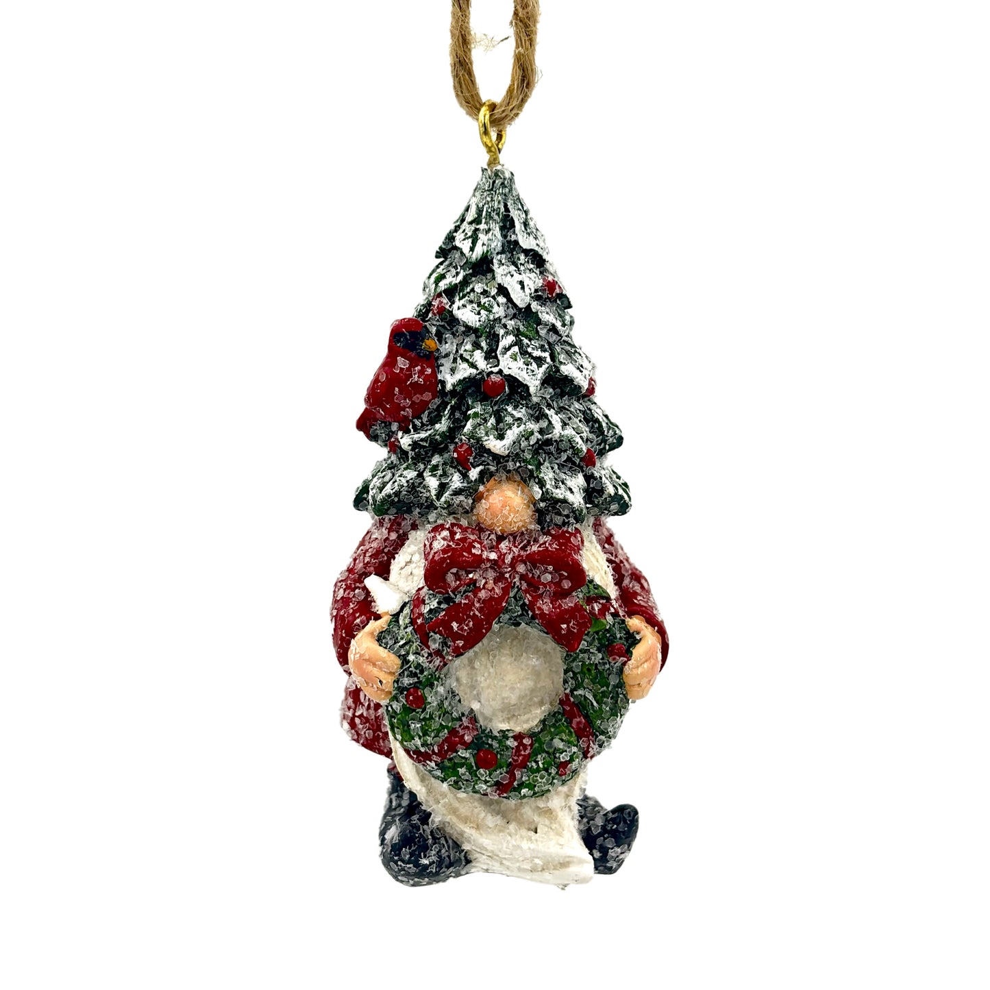 Gnome Holding Wreath