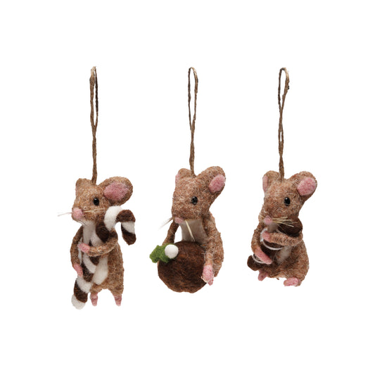 Wool Mouse Ornament