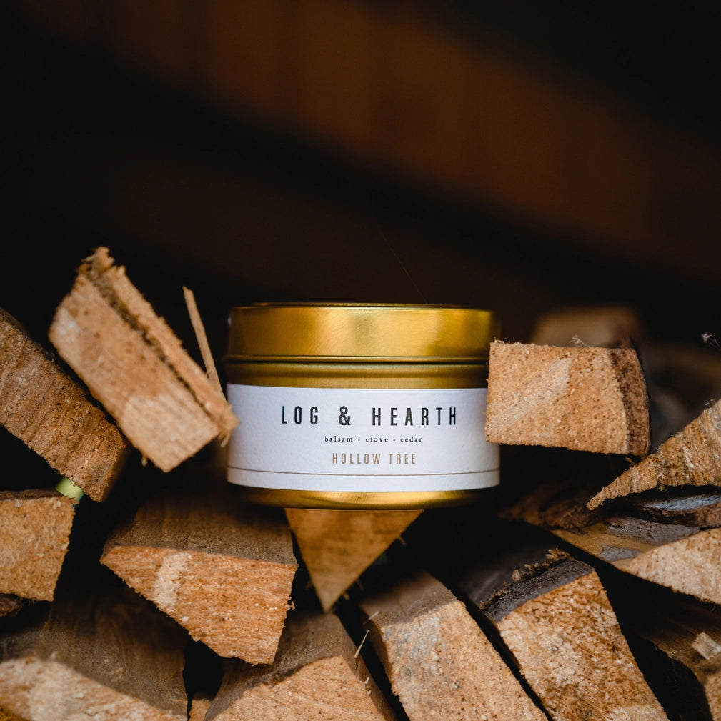 Log & Hearth Travel Candle