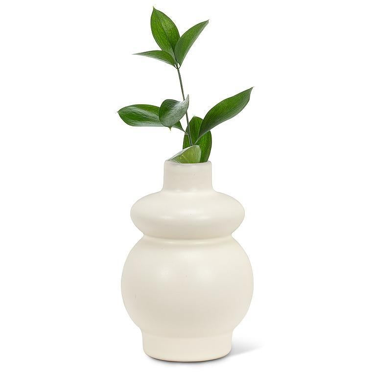 Curvy Ivory Bud Vase