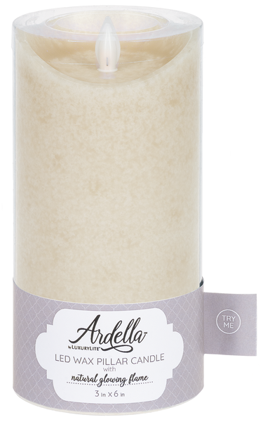 Linen Look LED Candle