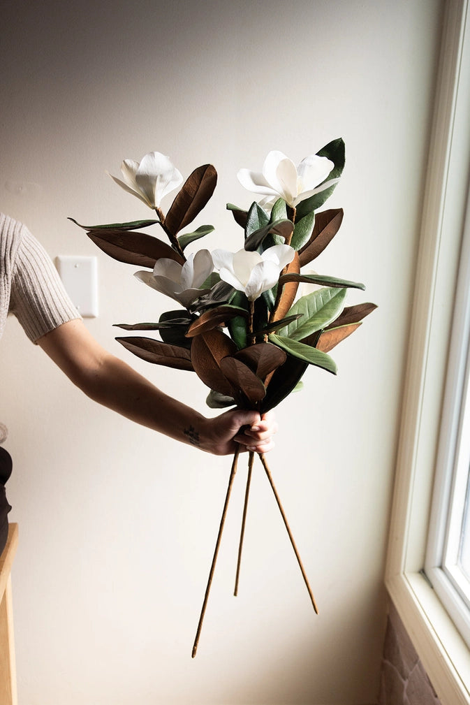 Faux Magnolia Stem