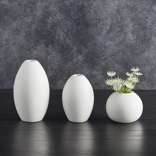 White Matte Bud Vase