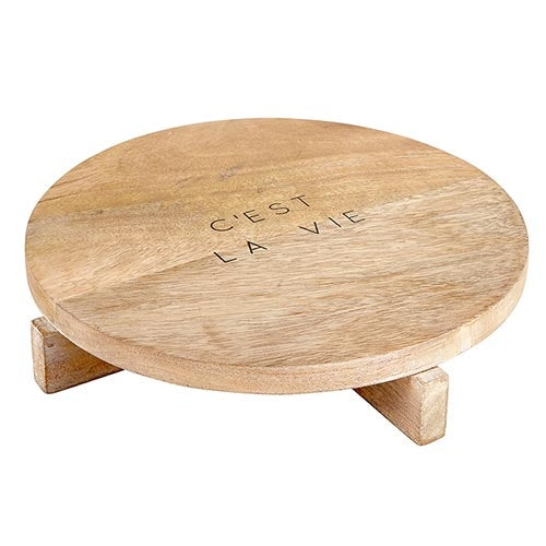 C'est La Vie Round Pedestal Board