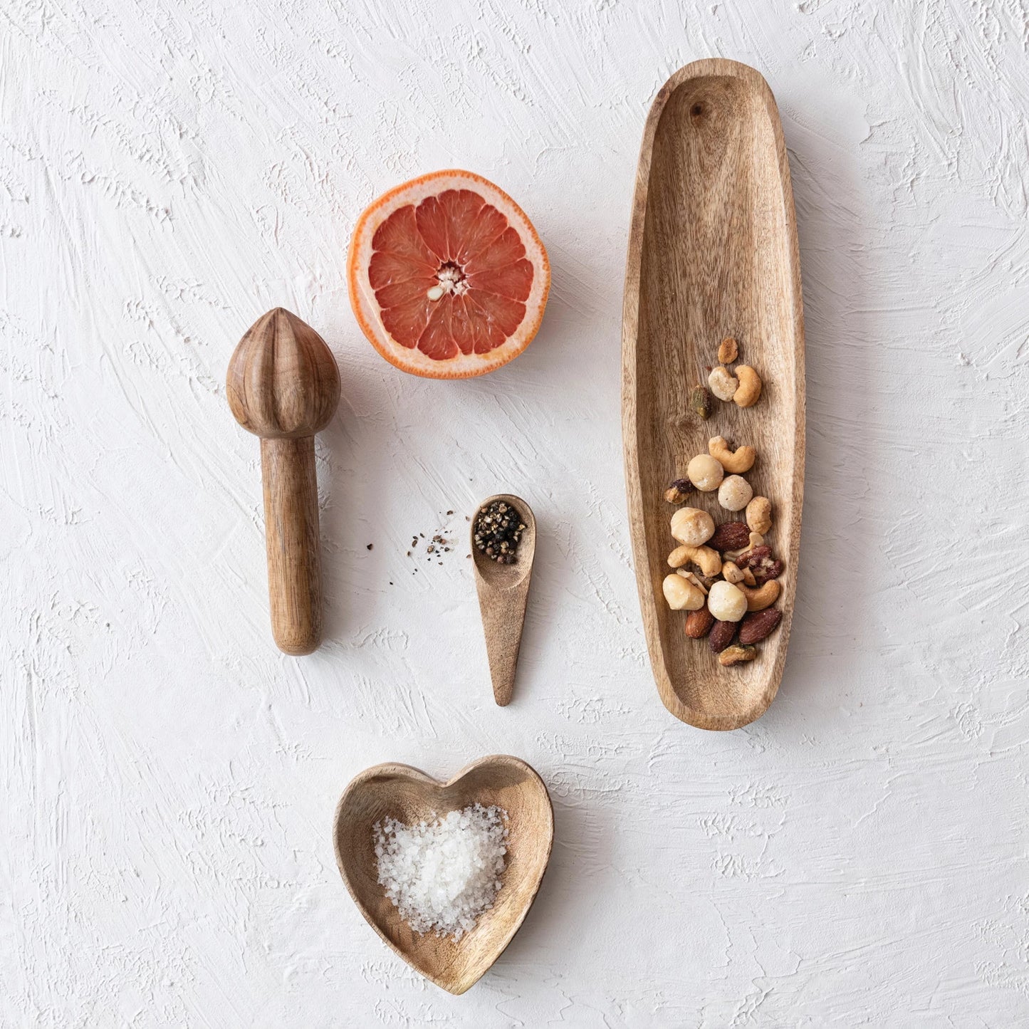 Heart Shaped Wooden Dish