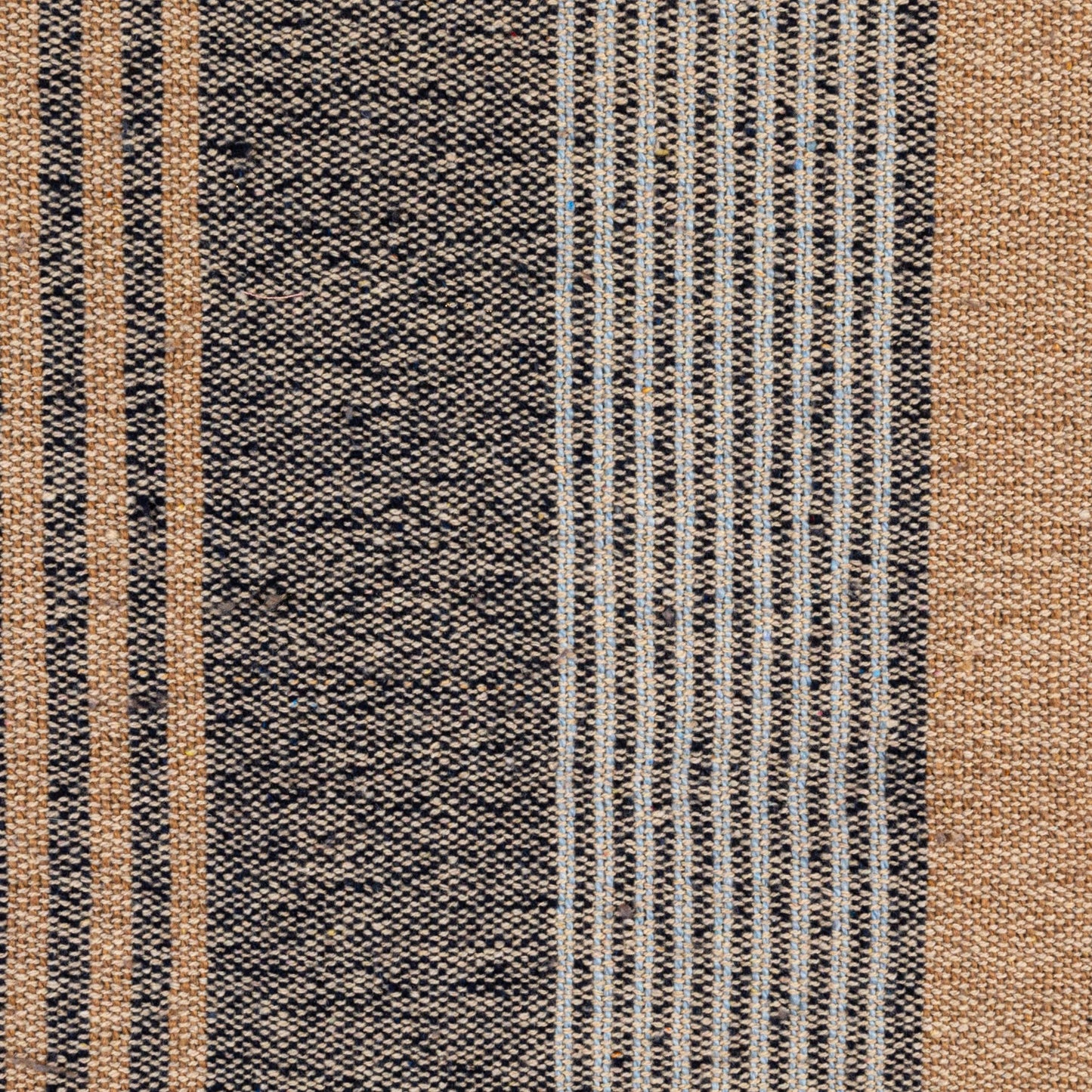 Blue Striped Cotton Throw