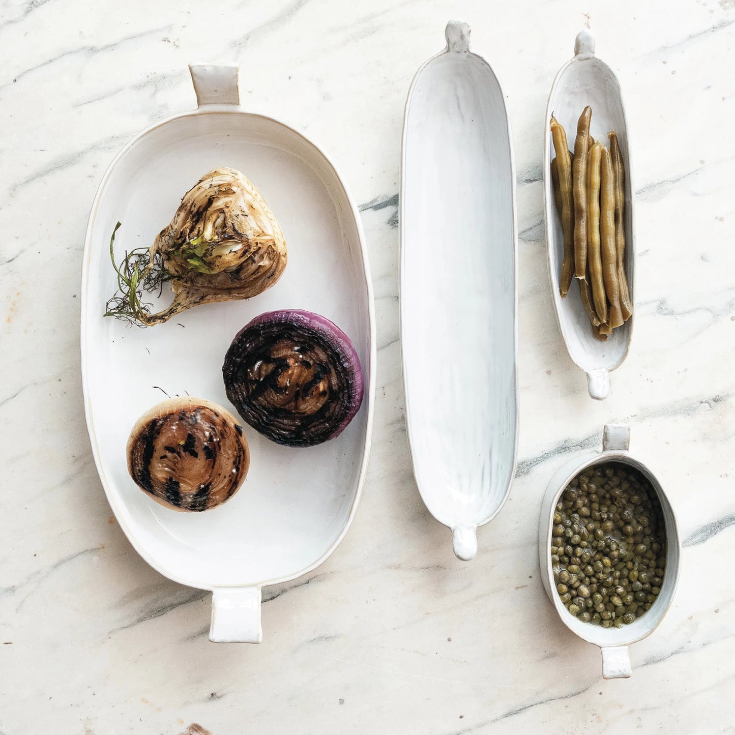 Stoneware Mini Baker w/Handles