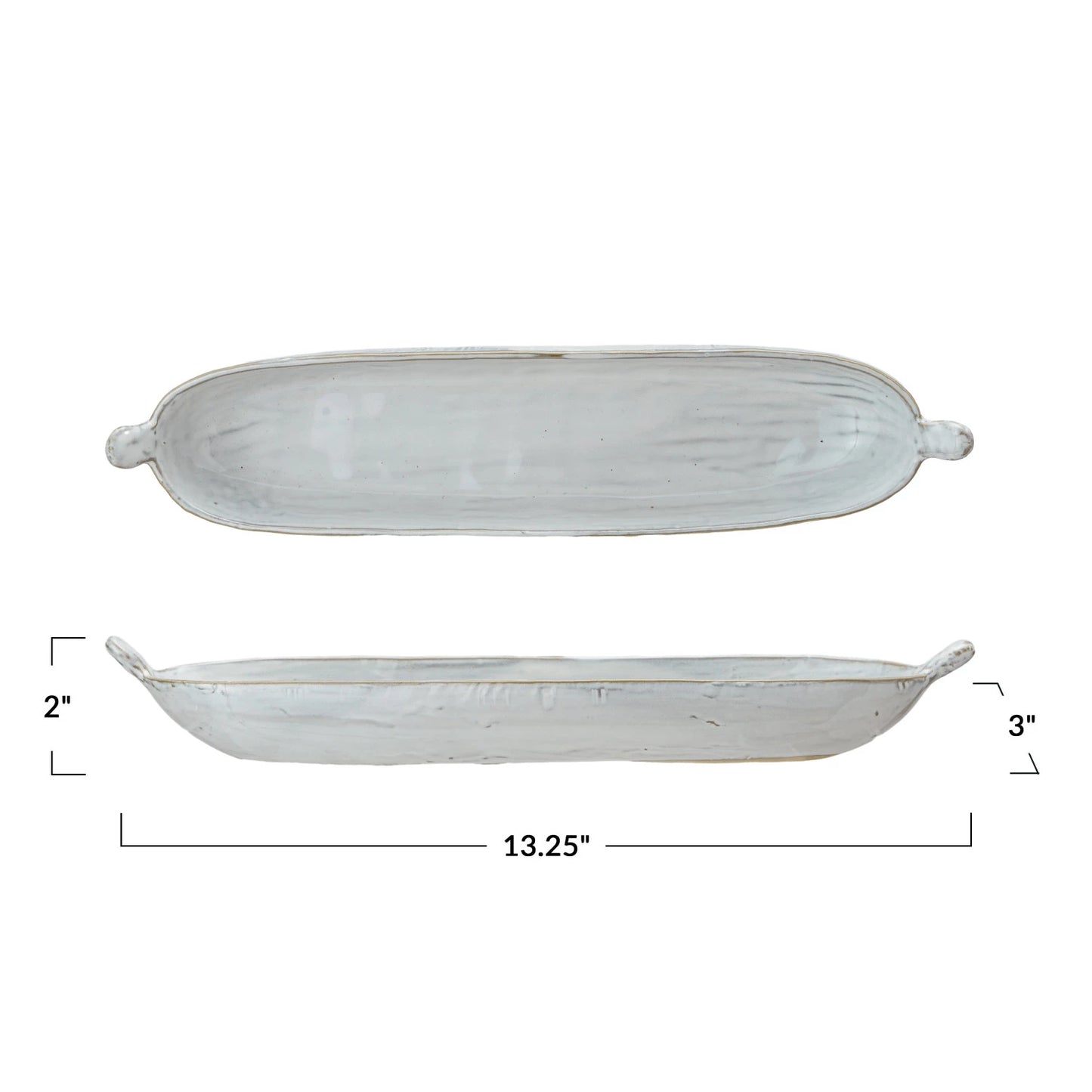 Stoneware Oval Platter w/Handles