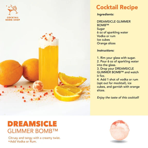 Dreamsicle Orange Vanilla Cocktail Bomb