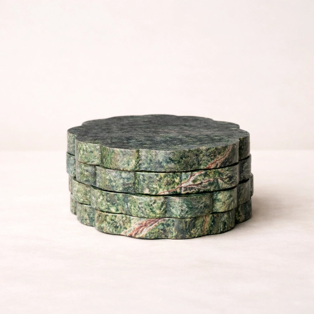 Marble Scalloped Coaster