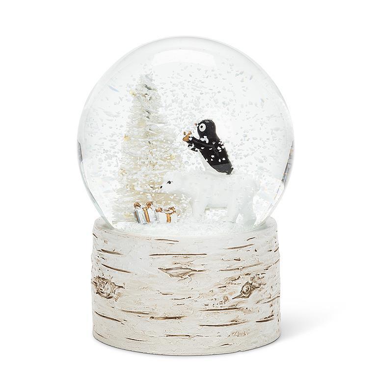 Penguin and Bear LED Snowglobe