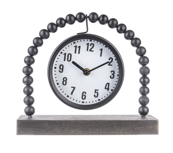 black-beaded-desk-clock
