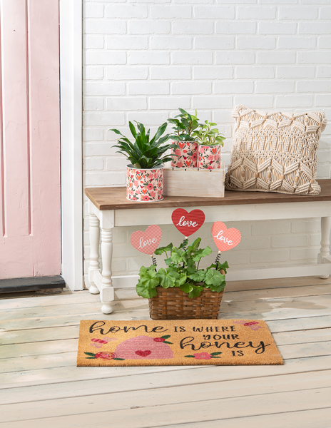 Floral Heart Pot