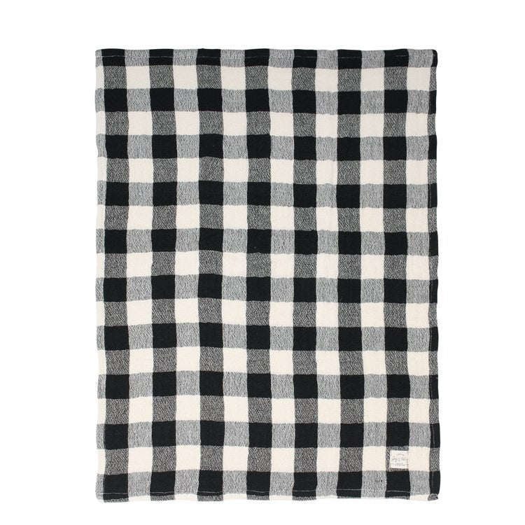 black-check-tea-towel