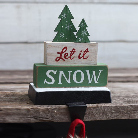 Let It Snow Stocking Holder