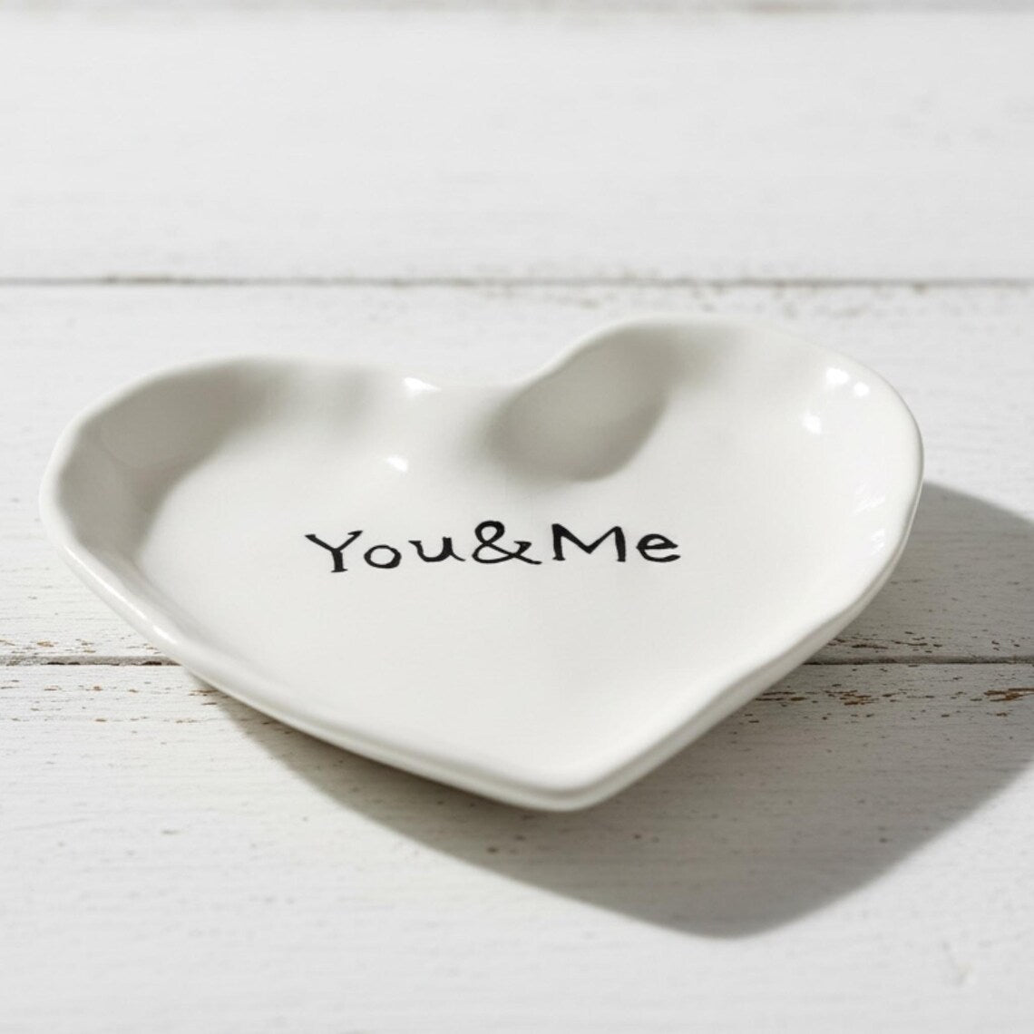 You & Me Heart Shaped Dish