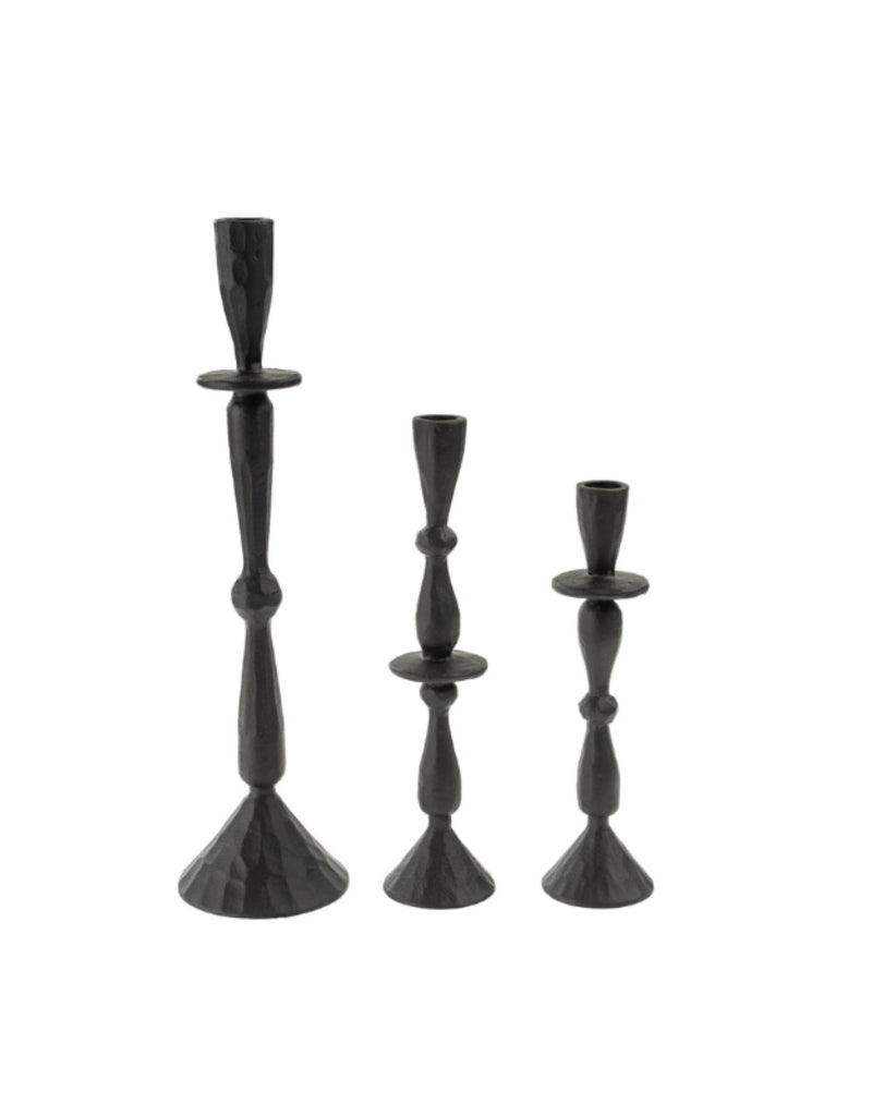 Imani Black Candleholder