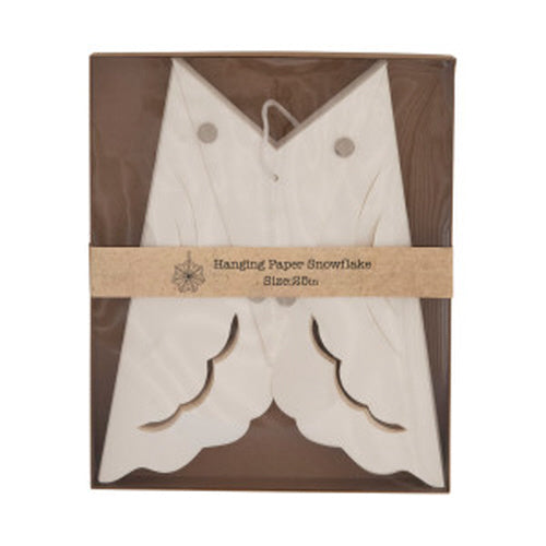 Recycled Paper Folding Snowflake - 25"