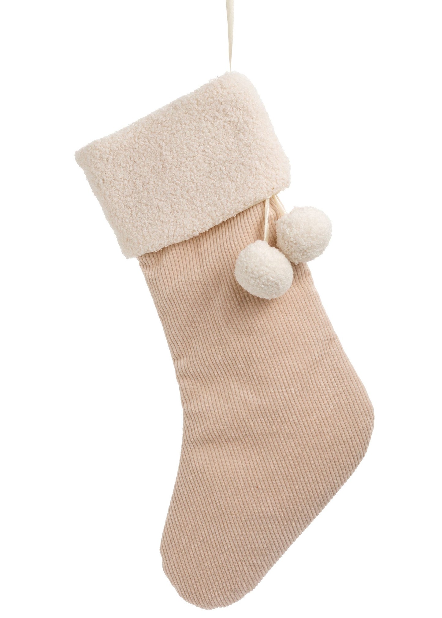 Cord Cream Stocking