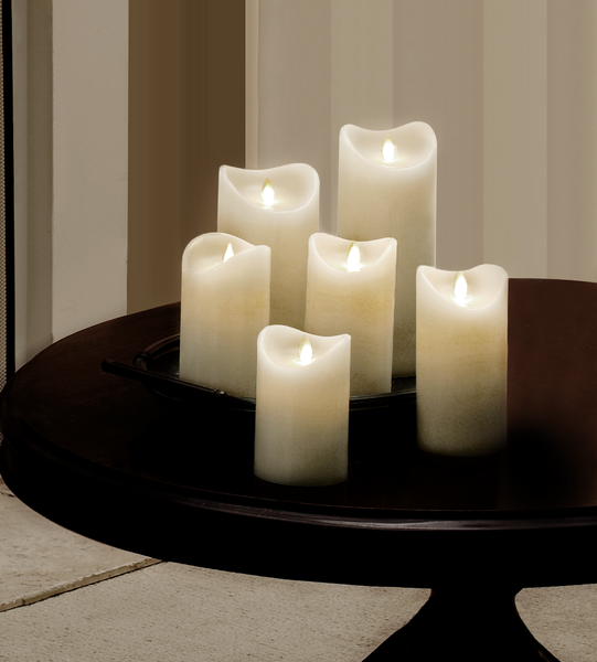 Ivory LED Pillar Candle