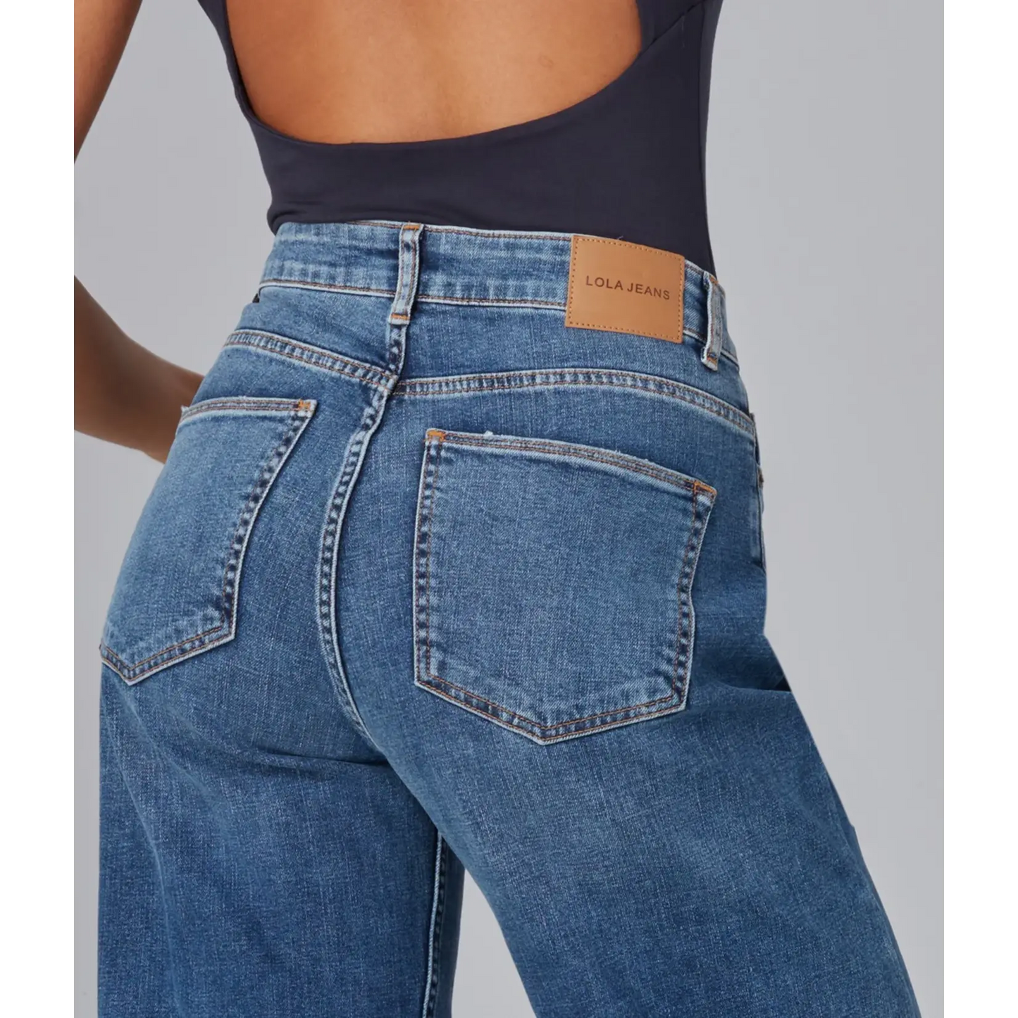 Milan High Rise Wide Leg Jean